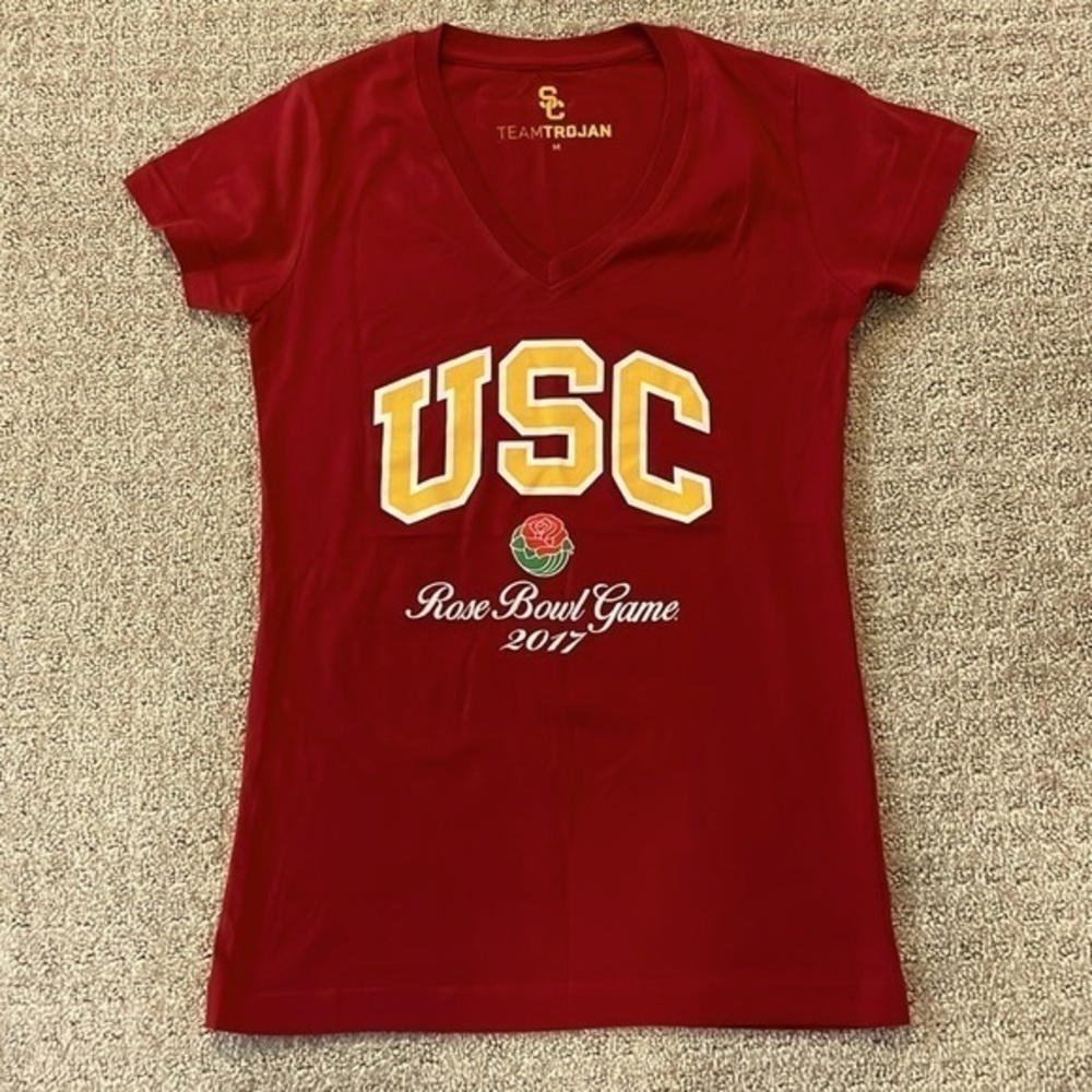 Team Trojan USC Rose Bowl Game 2017 V-Neck Shirt